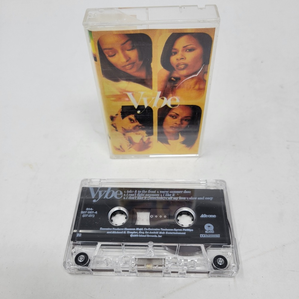 Vybe Cassette Tape Studio Album Group‎ Band Dance RB Soul HipHop 90s